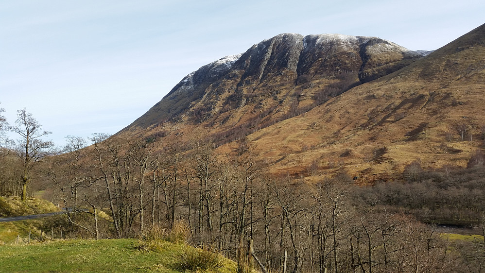 Utsikt mot Meall an t-Suidhe,sett fra Glen Nevis