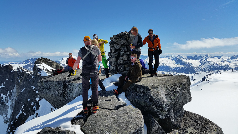 Gruppa på topp punktet.