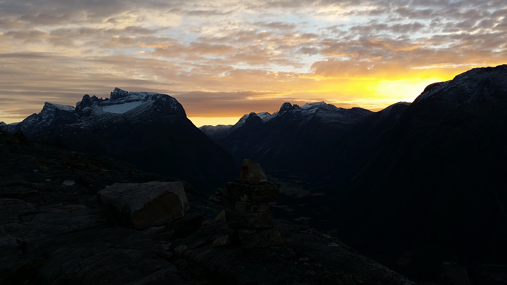 Fin solnedgang sett fra Aksla