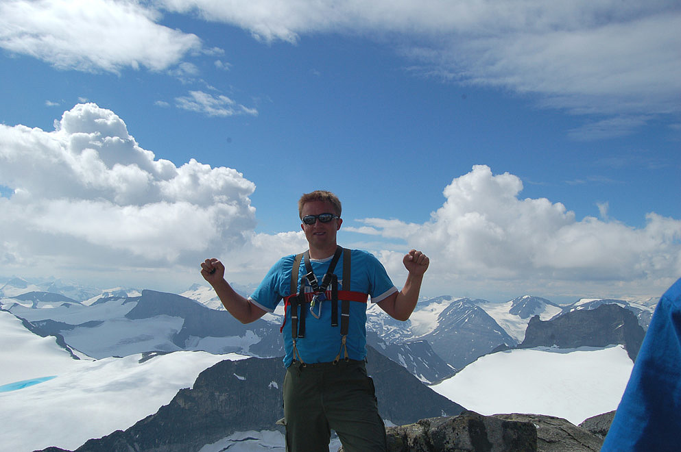 Knallvær på Galdhøpiggen 1aug 2008