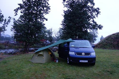 Basecamp på Rosendal bobil parkering