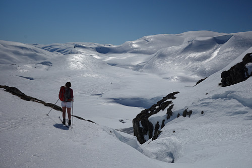 I enden av Kaldavatn 1274, med Vassfjøra i sør