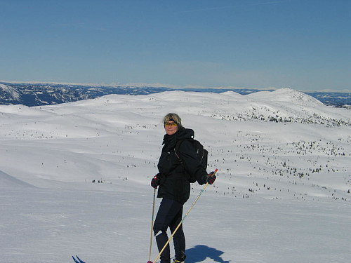 Fint utsyn mot Jotunheimen fra Gyranfisen