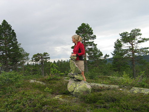 Liten varde på toppen 