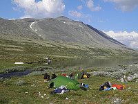 Storronden et monsterfjell fra teltleieren i Illmanndalen 