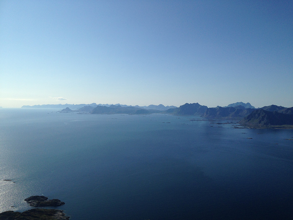 Utsikt vestover Lofoten