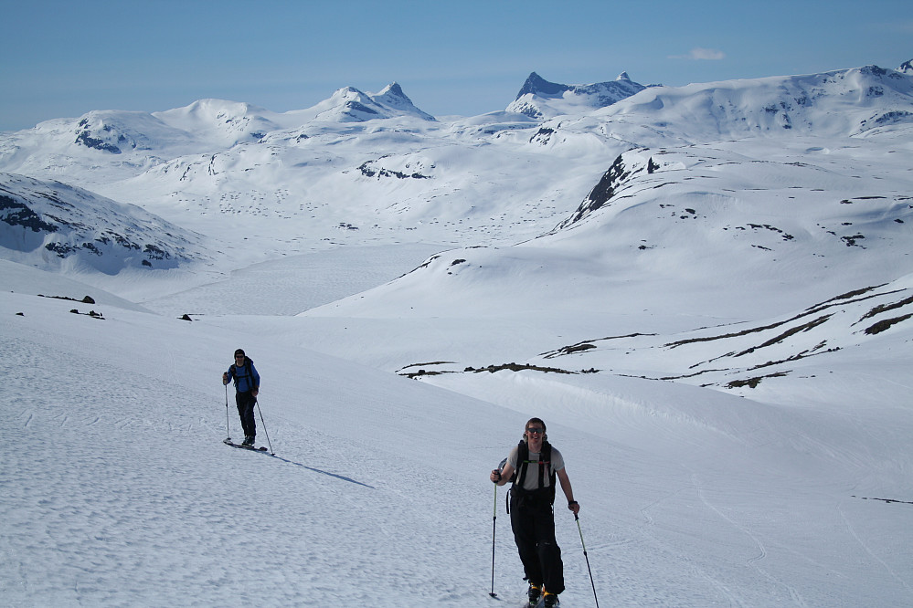 Opp vestryggen Galdebergtinden