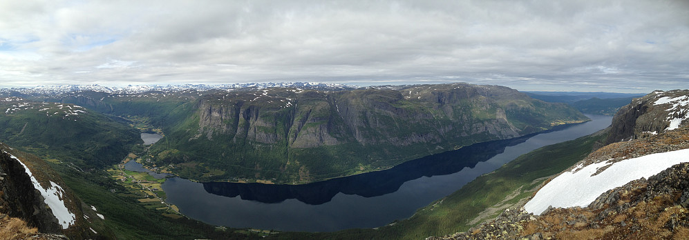 Panoramabilde tatt fra Skjøld