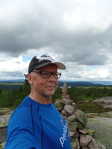 ..og selfie med varden på den nye; Vestfjell