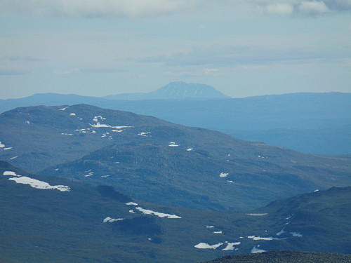 Zoom mot Gaustatoppen