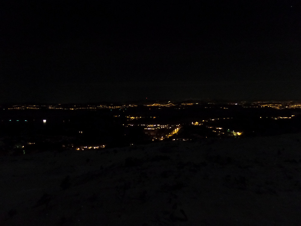 Utsikt mot Bergen(virkeligheten var atskillig mer spektakulær...)
