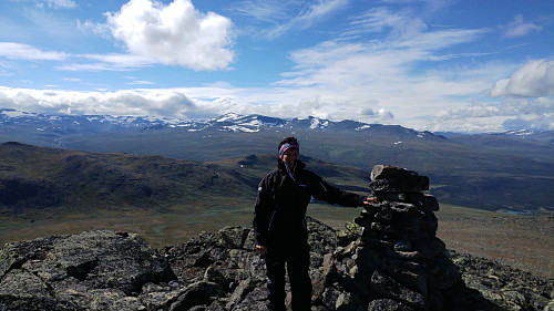 Toppen; østlige Jotunheimen kulisse