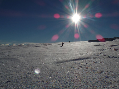 Siste stigningen før topplatået Ålfotbreen