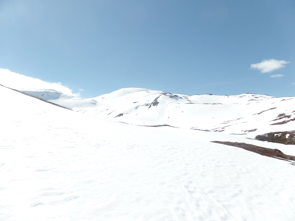 Første glimt av Geitebotsfjellet
