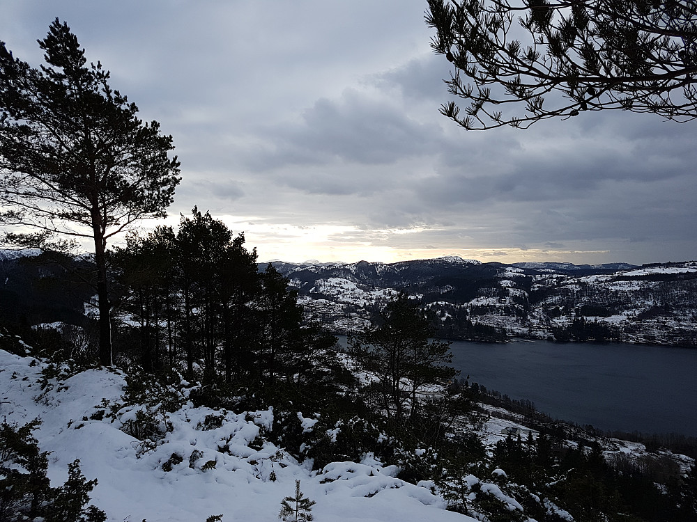 Fra toppen mot sydlig retning