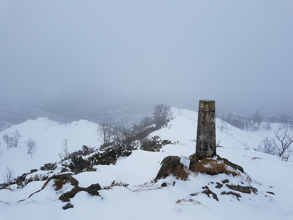 Toppmarkering Landåsfjellet