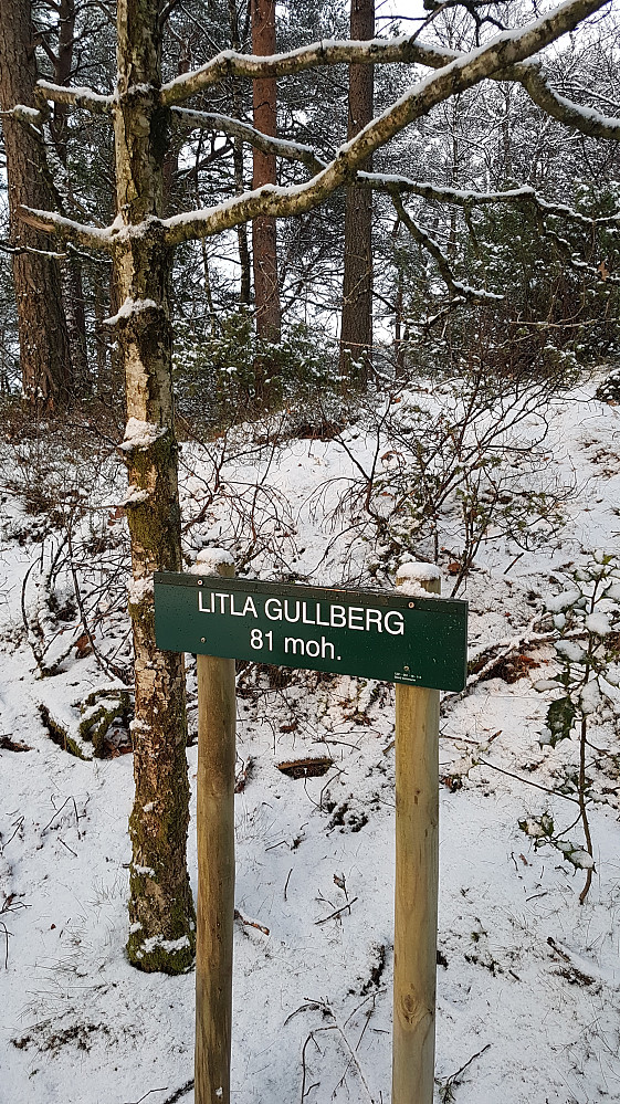 Litla Gullberg er pussig nok høyere enn Stora Gullberg..