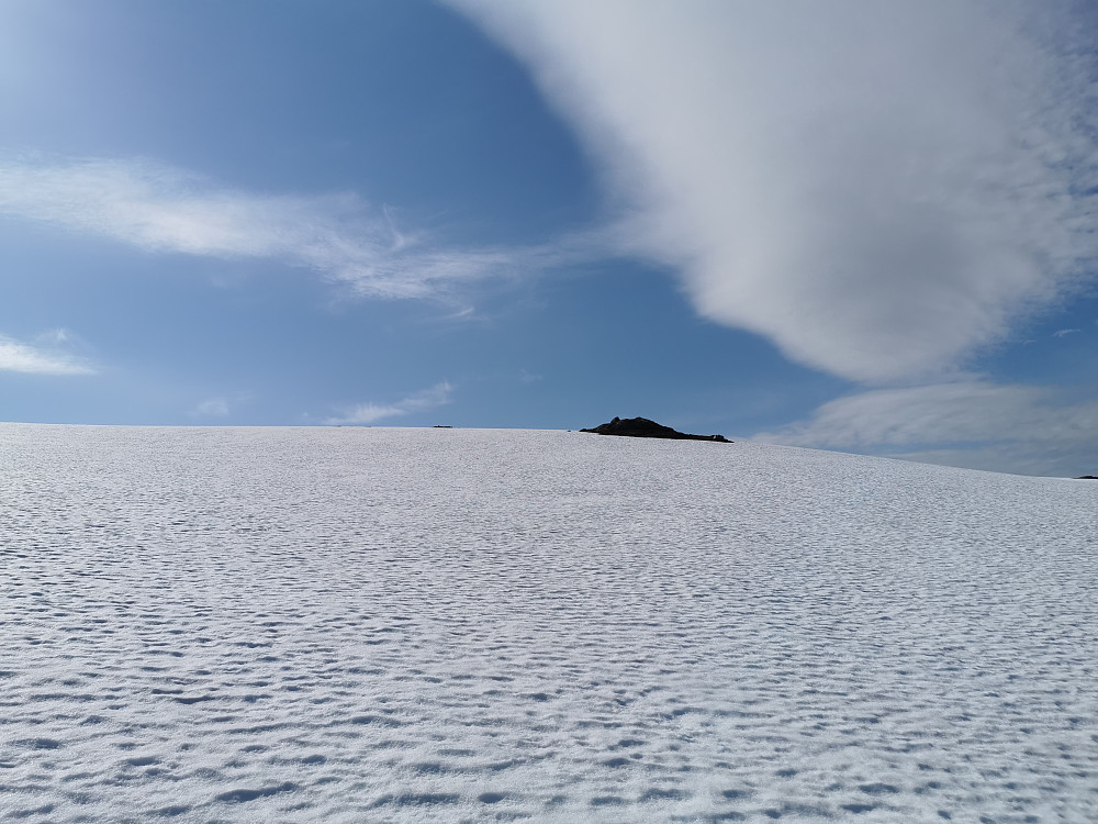 Mye snøtråkking også på returen opp nord for Dåapma. 