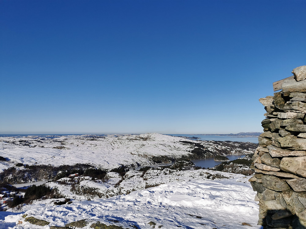Utsikt mot Spjeldsfjellet i nord, besøkt for en liten time siden. 