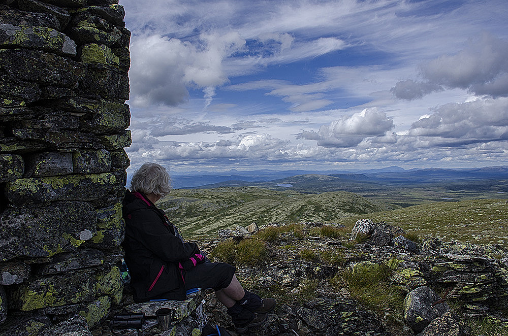 Storhøgda 1188 m. Med veldig fin utsikt.