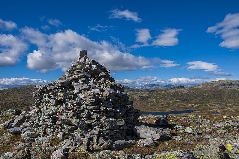 Varden på Søre Bølhøgda,1258 moh. Utsikt mot nord.