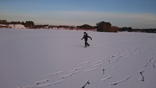 Skøyting på Mannavatnet