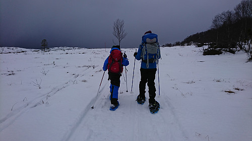 Tøffingene på vei fra Olalia
