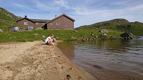 En herlig strand ved Øyuvsbu