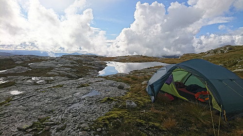 Teltplassen vår andre natten