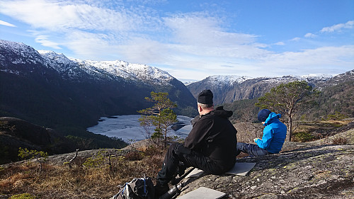 Nyte utsikten mot Rullestadvatnet