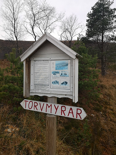 Opplysningsskilt underveis på turen