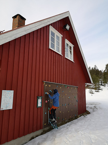 Trugeklatring på Flekkerhytta ;-)