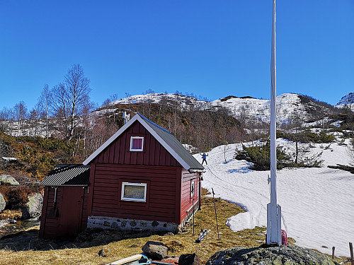 Markhusstølen og her må skiene av