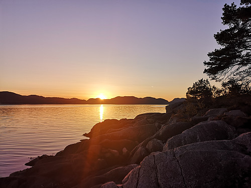 Fin solnedgang