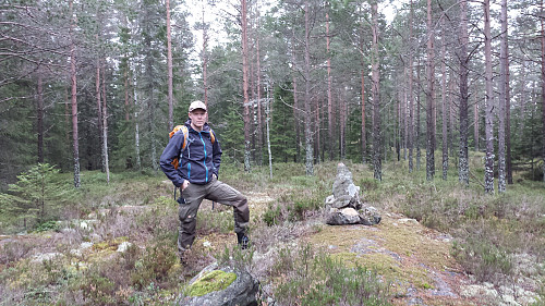 Varden på relativt flate Kukollen.