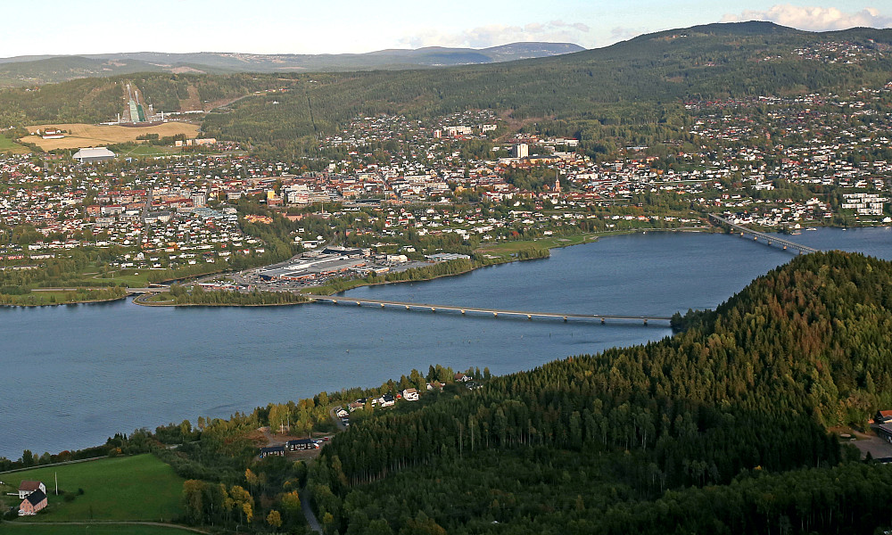 Utsikt mot Lillehammer
