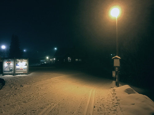 Starten på lysløypa