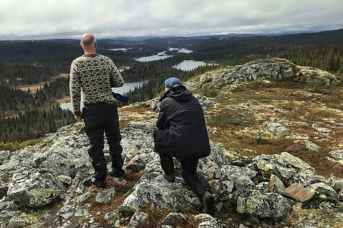 Utsikt vestover mot Gompen og Feforkampen i det fjerne