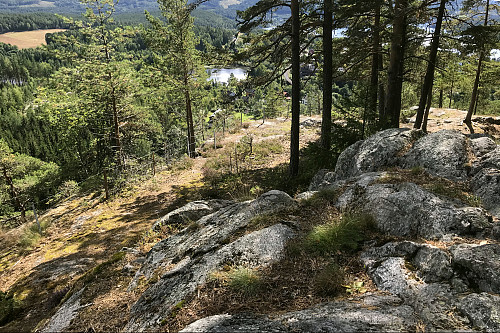 Deler av bygdeborgen på Gellberget