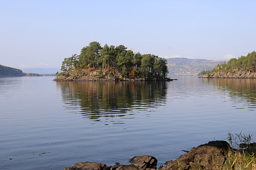 Sildemåkeholmen ved Mjøsbrua