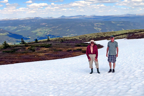 Fortsatt litt snø ved toppen