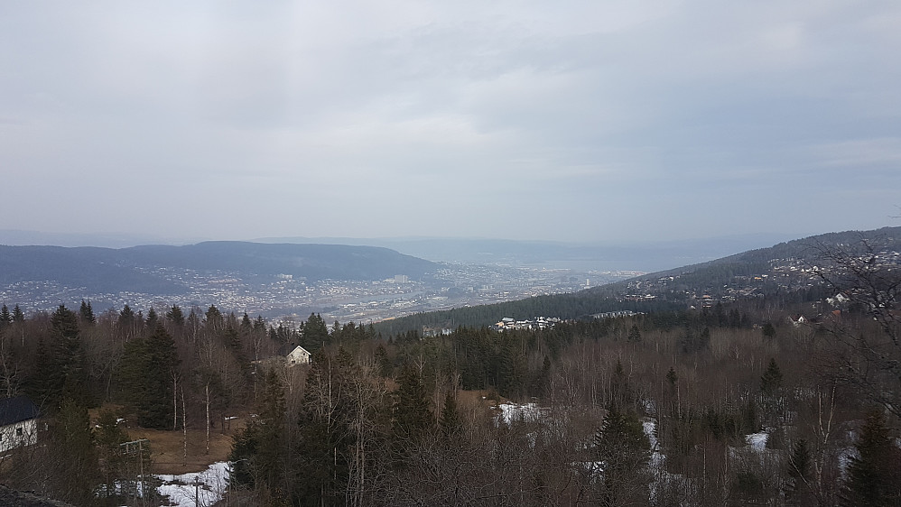 Flott utsikt over Drammen