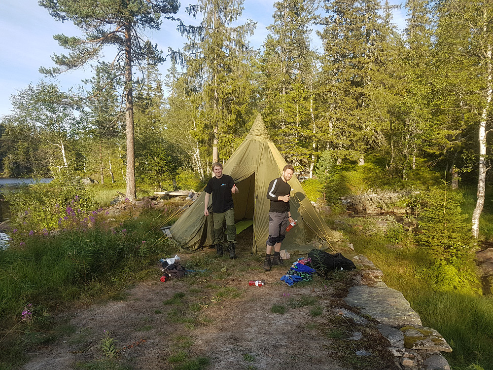 Camp etablert ved Krokvannet