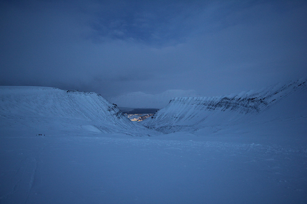 Longyearbyen fra Larsbreen