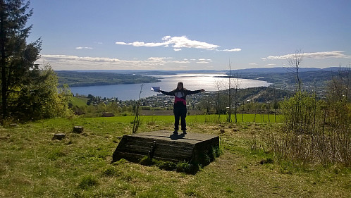 Utsikt over Gjøvik by.