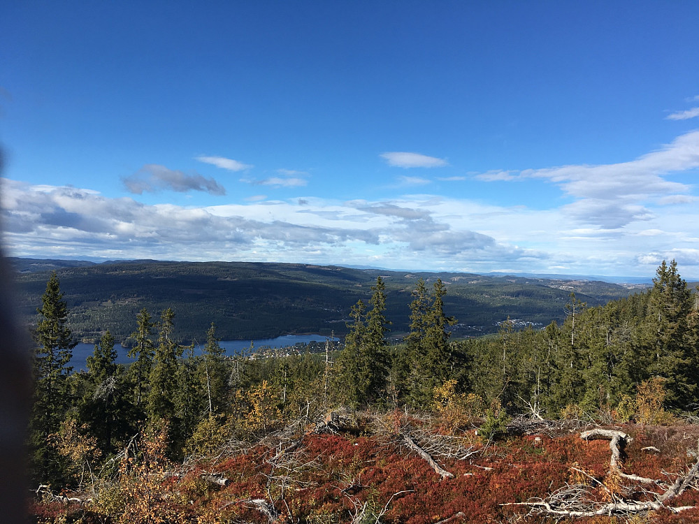 Fin utsikt fra sikteskiva på Paradiskollen