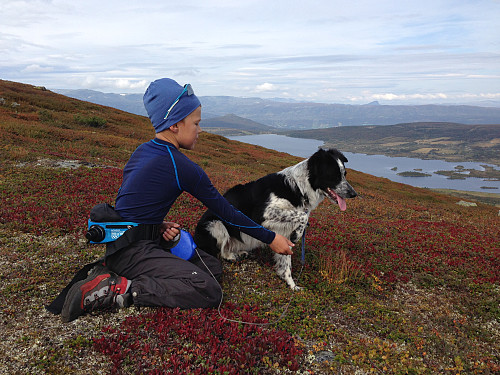 Ekstra motivasjon med hund på tur