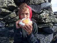 Solskinnsbolle på toppen