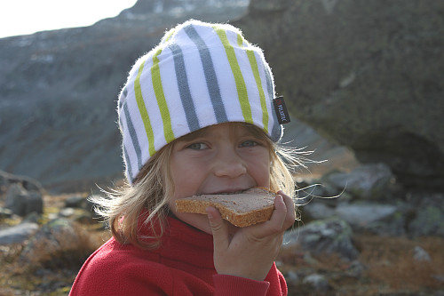 Matpause på tur opp