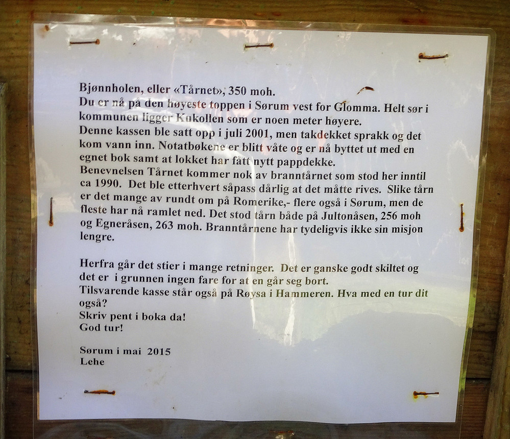 Litt vranglære under lokket på trimkassen.